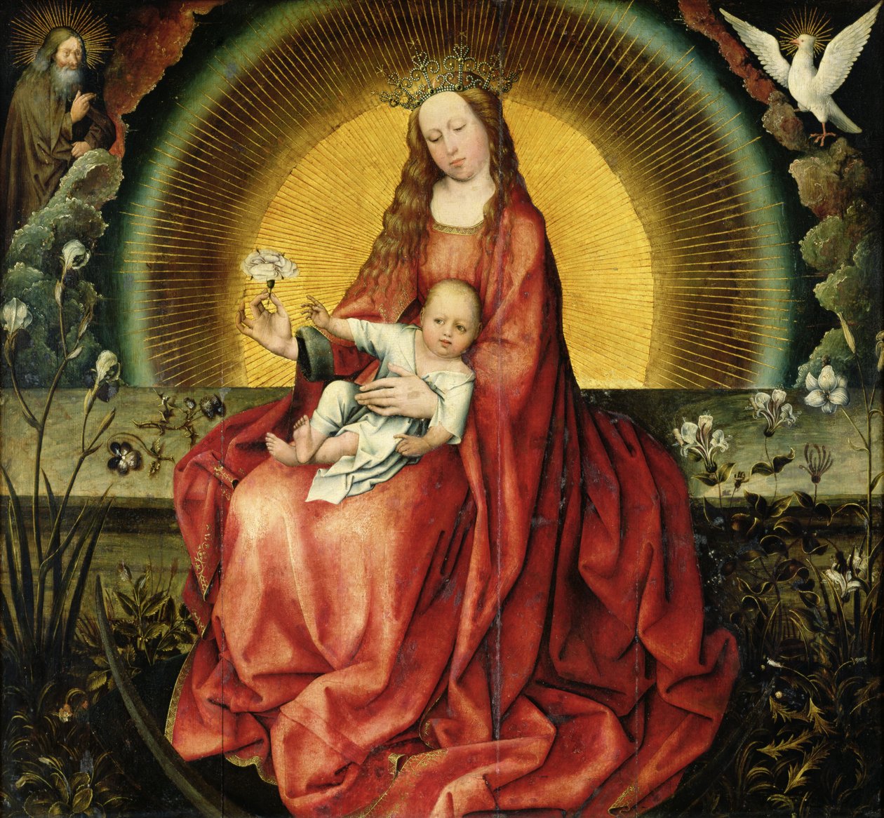 La Vergine e il Bambino da Master of Flémalle