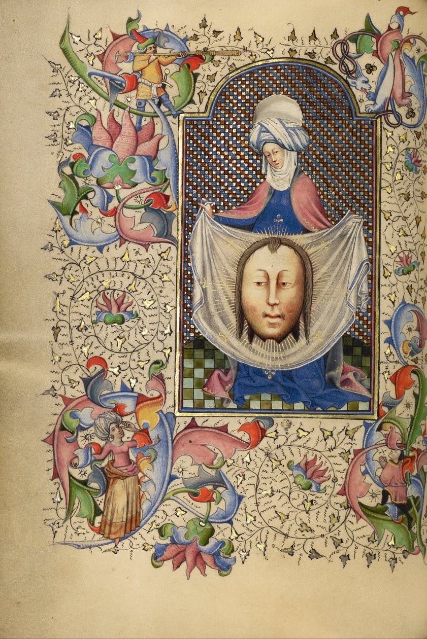 Santa Veronica che Mostra il Sudario da Master of Guillebert de Mets