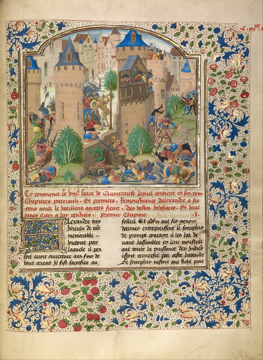 Alessandro combatte nella città dei Sudracae da Master of Jardin