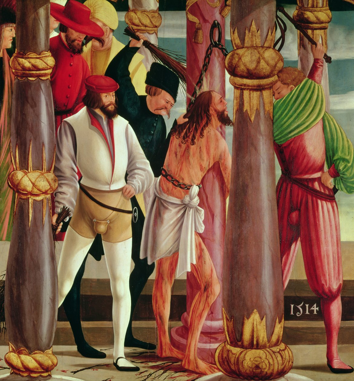 La flagellazione di Cristo, 1514 da Master of Okolicsno