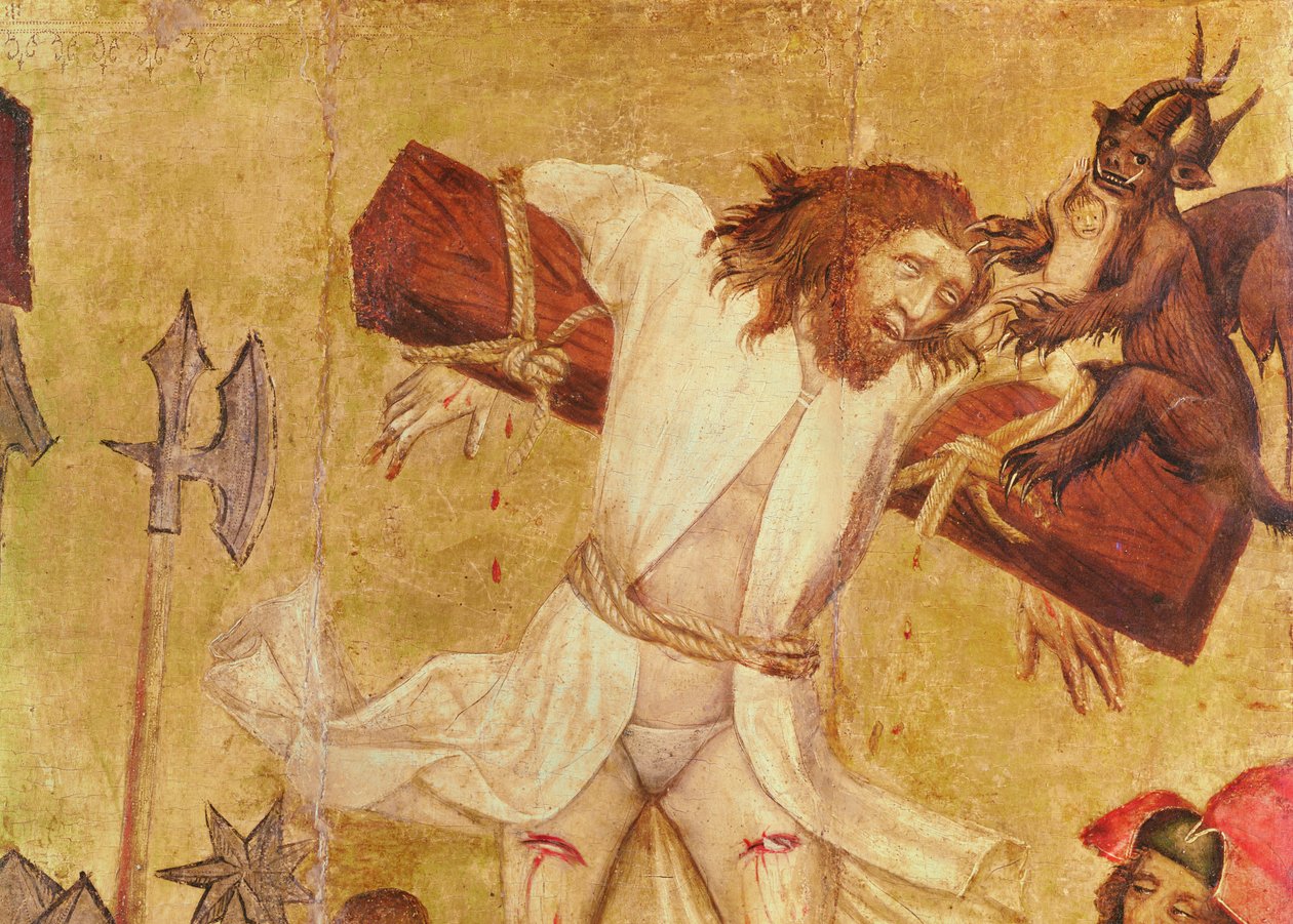 La crocifissione, c.1420 (dettaglio) da Master of Raigern