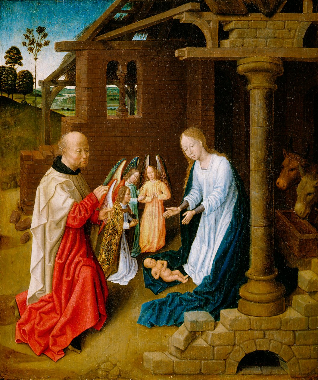 Adorazione del Bambino Gesù da Master of San Ildefonso