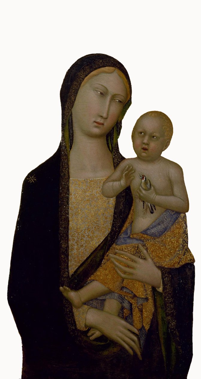 Vergine e Bambino da Master of Sienese Straus the Madonna