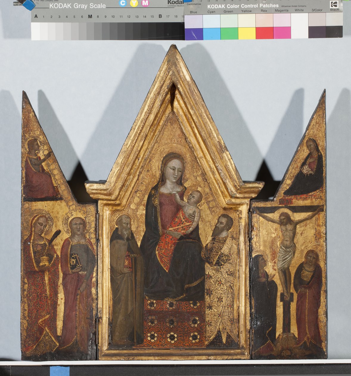 Trittico portatile da Master of the Christchurch Coronation