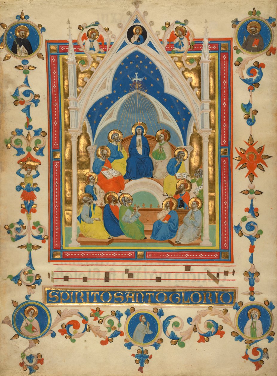 Pentecoste dal Laudario di Sant