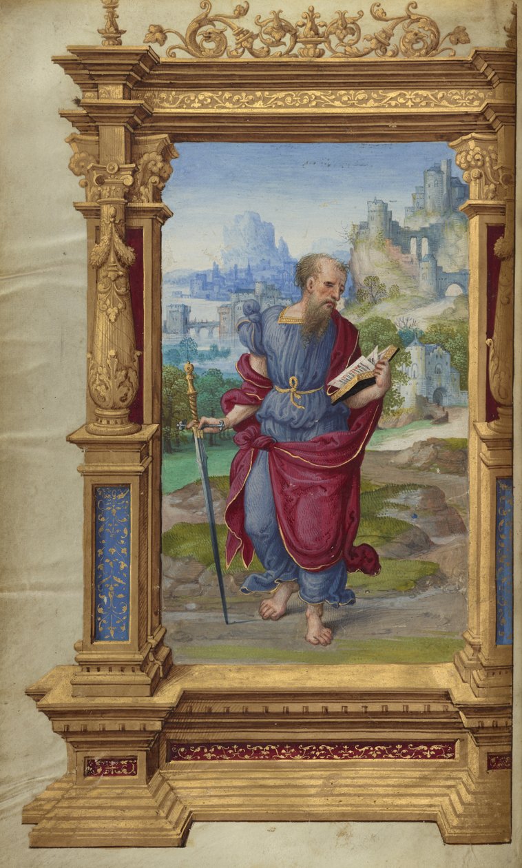 San Paolo dalle Epistole di Getty da Master of the Getty Epistles
