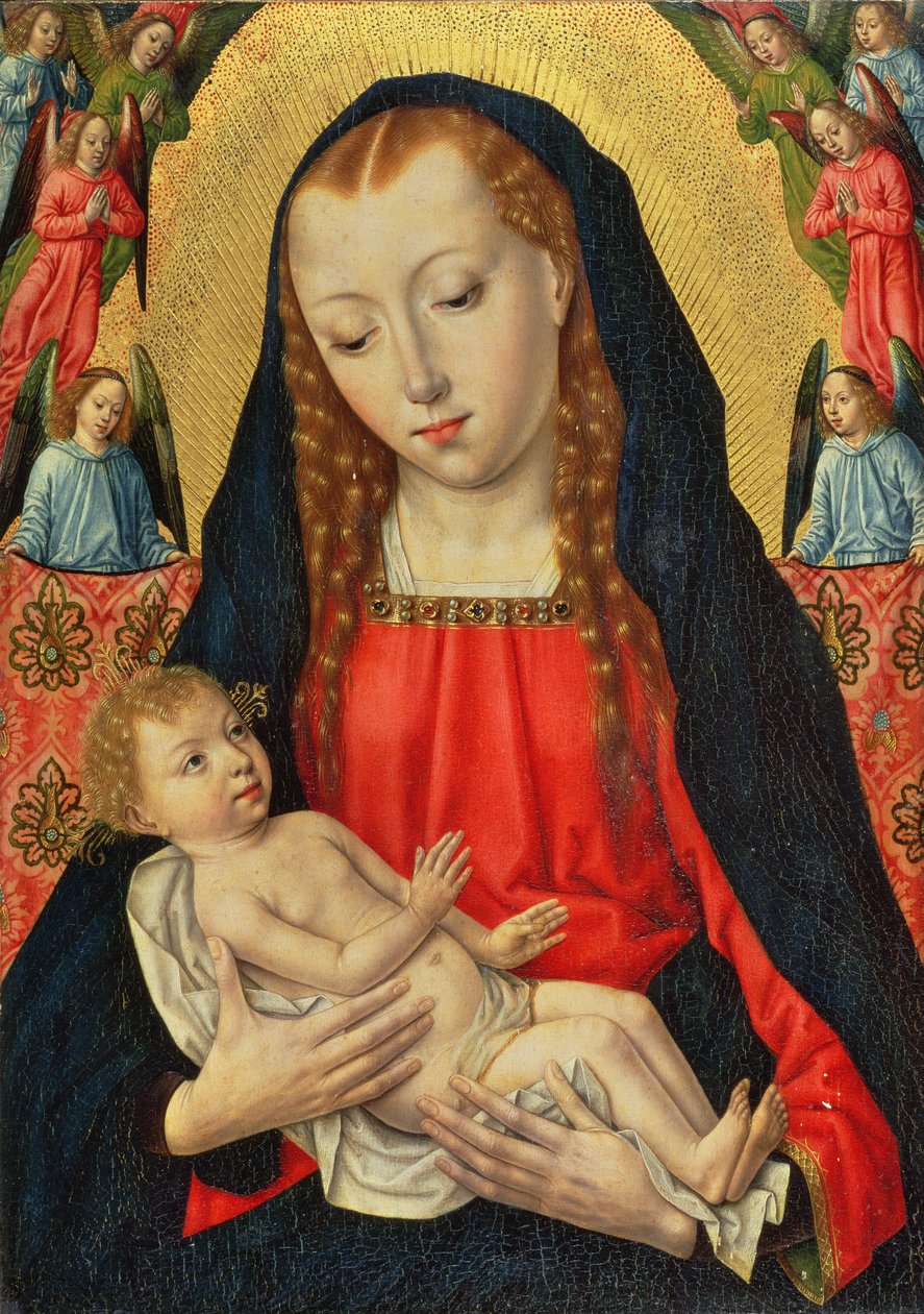 La Vergine e il Bambino con Angeli, c.1490 da Master of the Legend of St. Ursula