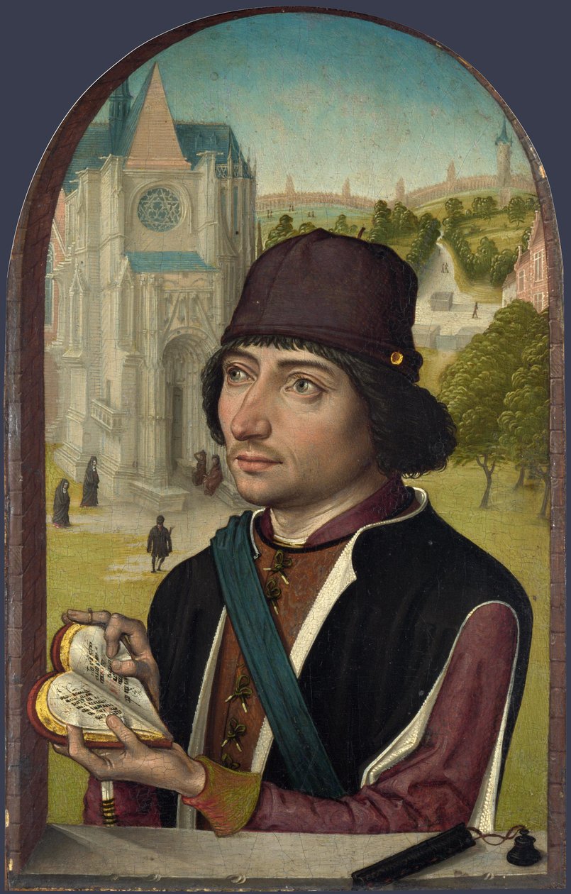Ritratto di un giovane uomo, c.1480 da Master of the View of St. Gudule