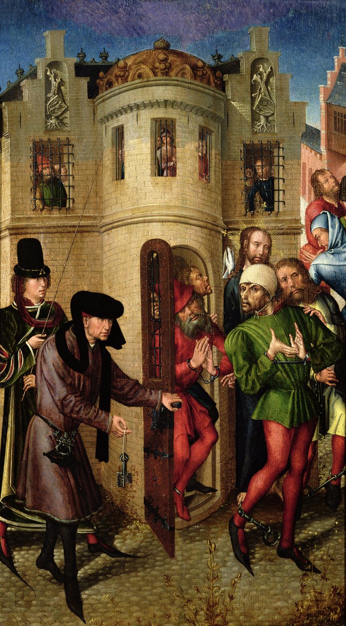 La liberazione dei prigionieri da Master of the View of St. Gudule