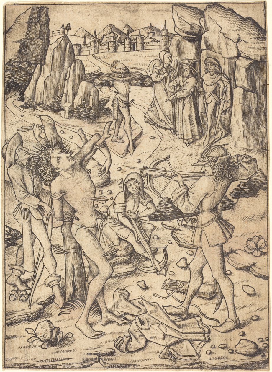 Martirio di San Sebastiano da Master E.S.