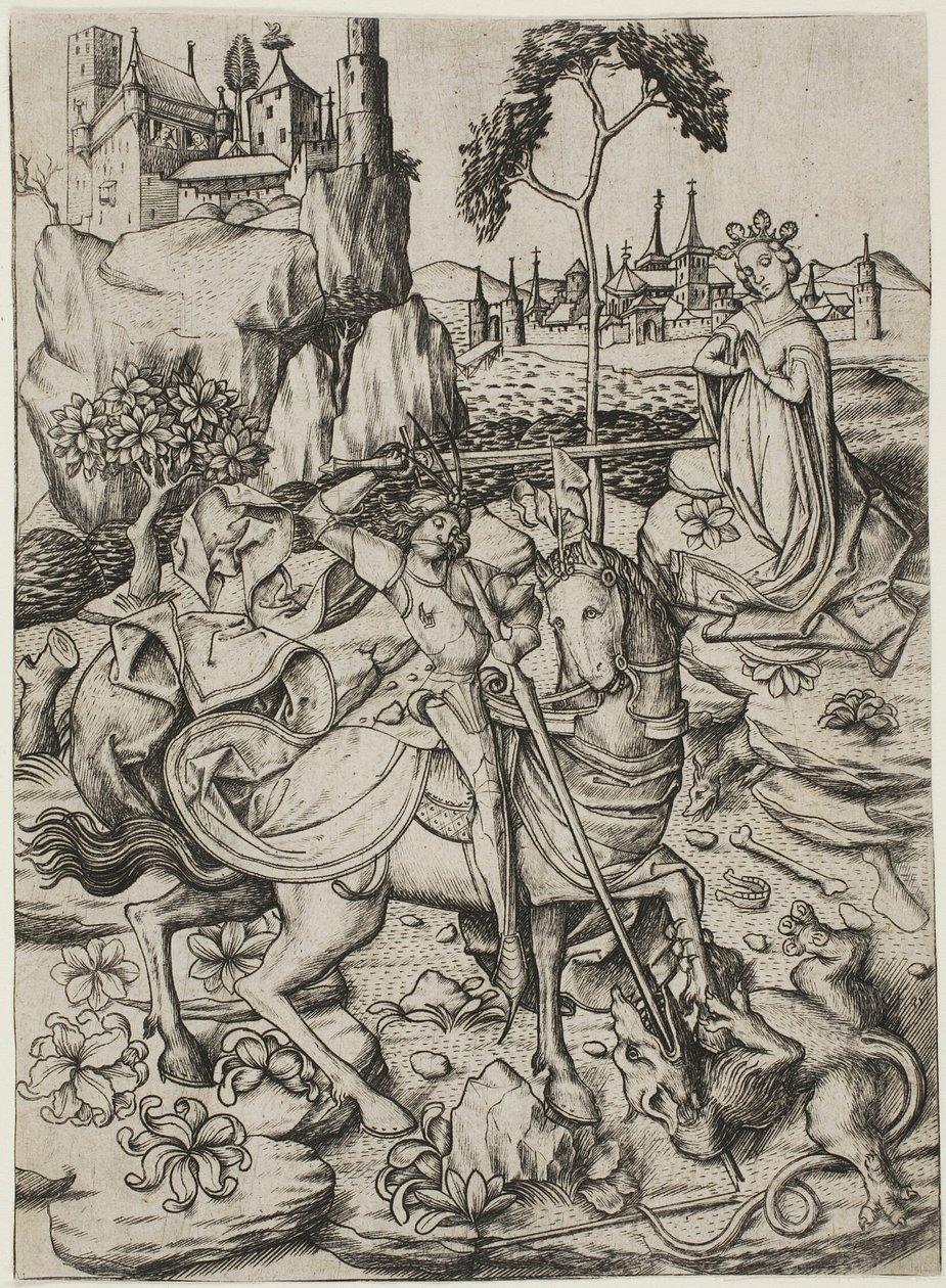 San Giorgio con il nido della cicogna da Master E.S.