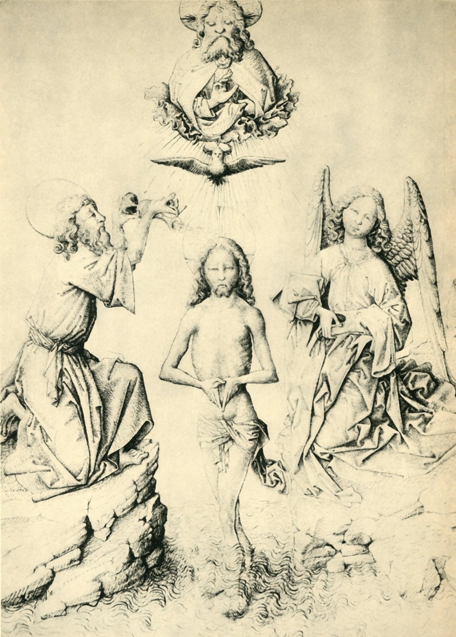 Il battesimo di Cristo, 1445-1450, 1943 da Master ES