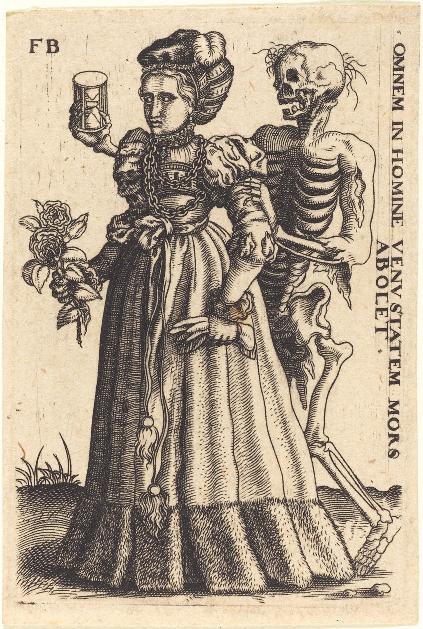 Giovane donna e la morte da Master F.B.