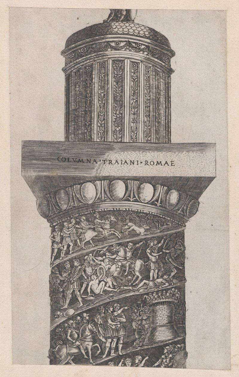 Speculum Romanae Magnificentiae: La parte superiore della Colonna Traiana, che mostra l