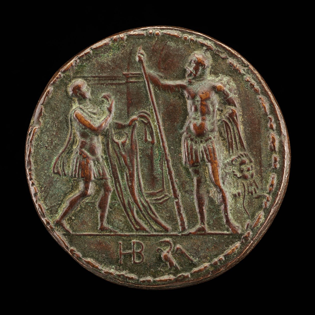 Un messaggero porta a Ercole la camicia di Nesso [retro], c. 1525-1550 da Master HB