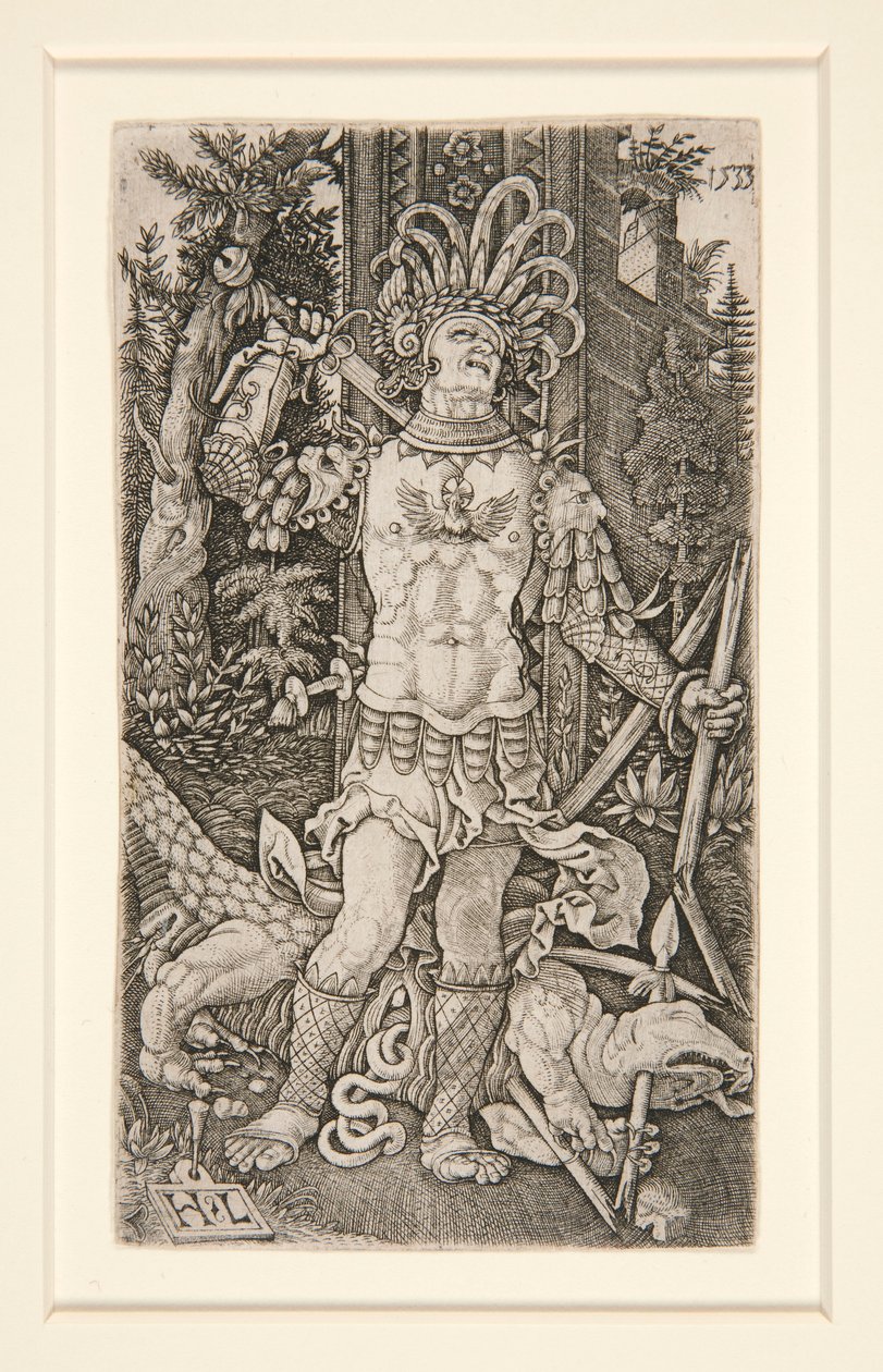 San Giorgio uccide il drago da Master H. L.