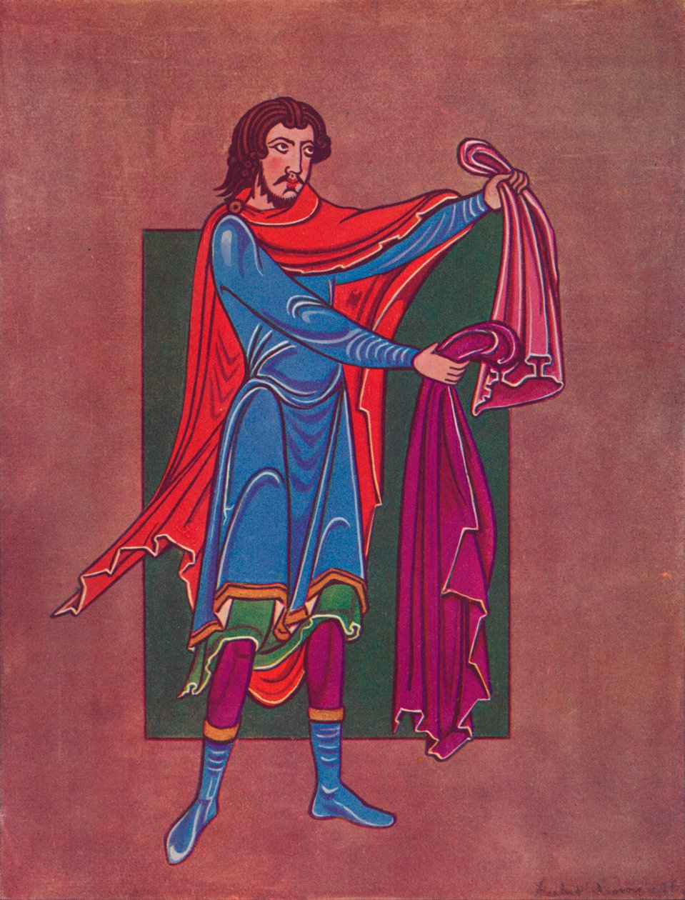 Elkanah dalla Bibbia di St. Eadmundsbury, c. 1135 1927 da Master Hugo