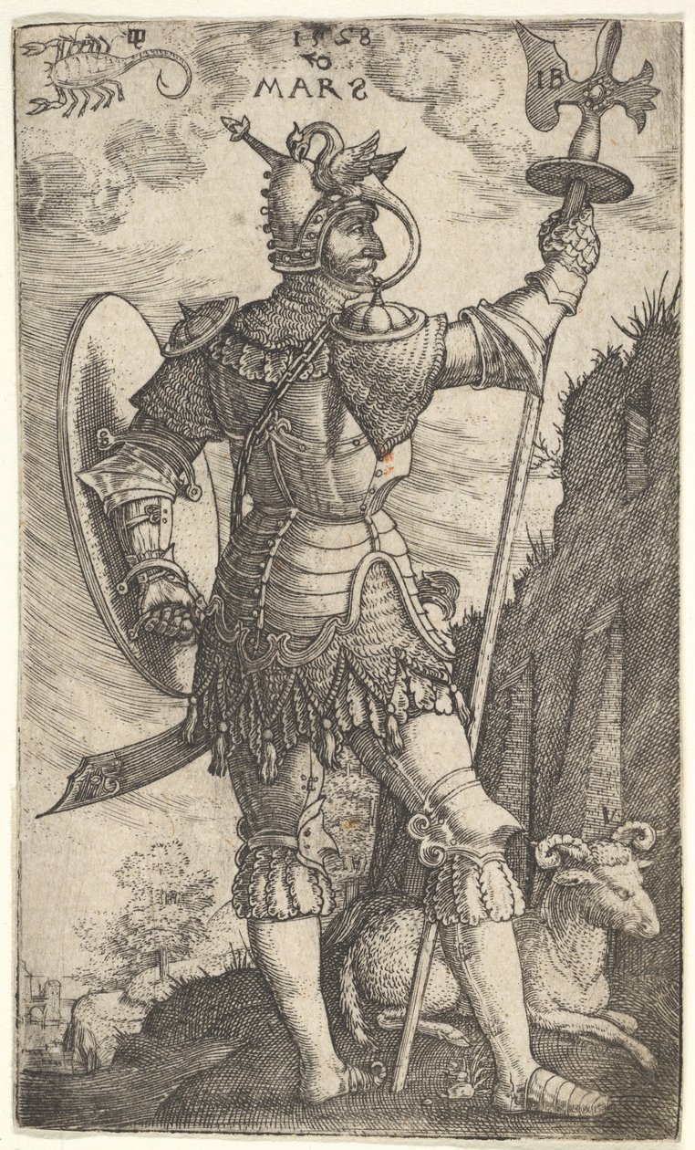 Marte da Gli Dei che Presiedono il Pianeta, 1528 da Master I.B.