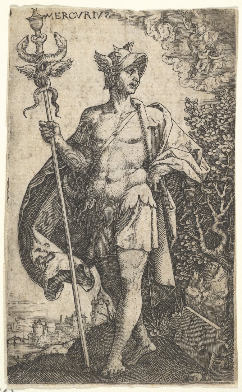 Mercurio da Gli Dei che Presiedono i Pianeti, 1528 da Master I.B.