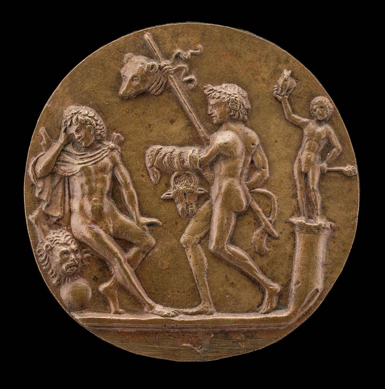 Ercole con figure bacchiche, seconda metà del XV secolo da Master IO.FF.