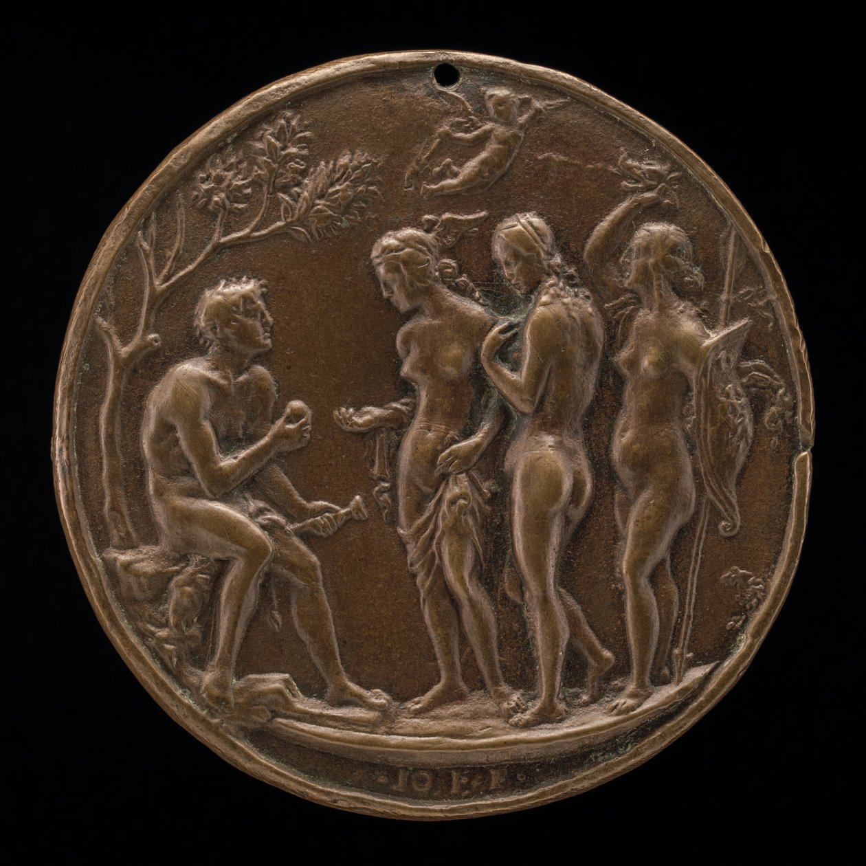 Il giudizio di Paride, seconda metà del XV secolo da Master IO.FF.