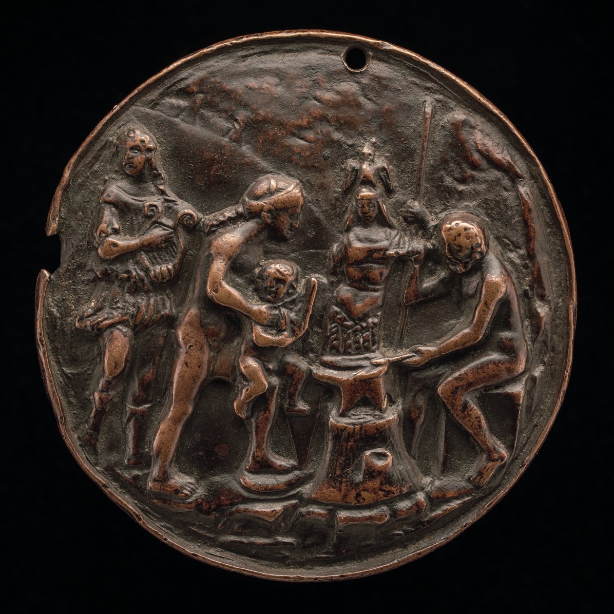 Apollo, Venere, Marte e Vulcano, c. 1500 da Master M.C.
