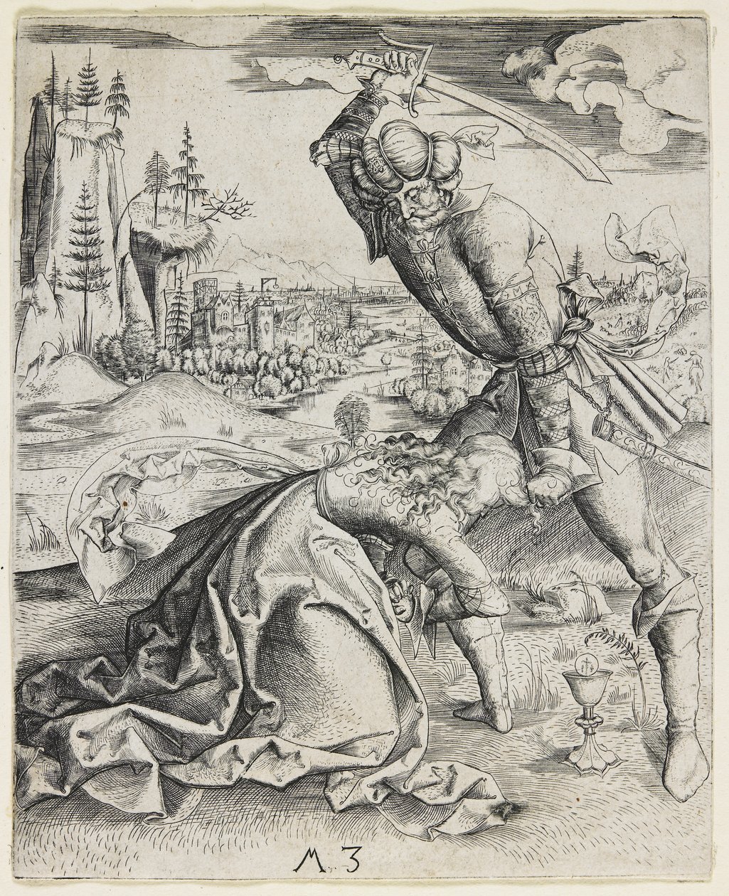 Decapitazione di Santa Barbara, c. 1501 da Master MZ