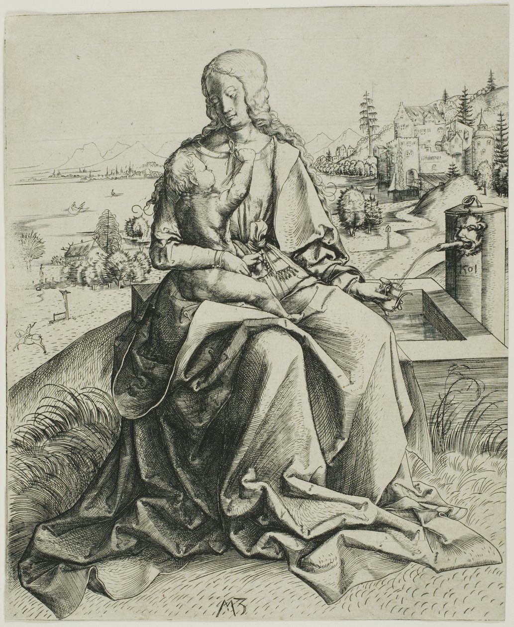 La Madonna della fontana da Master MZ