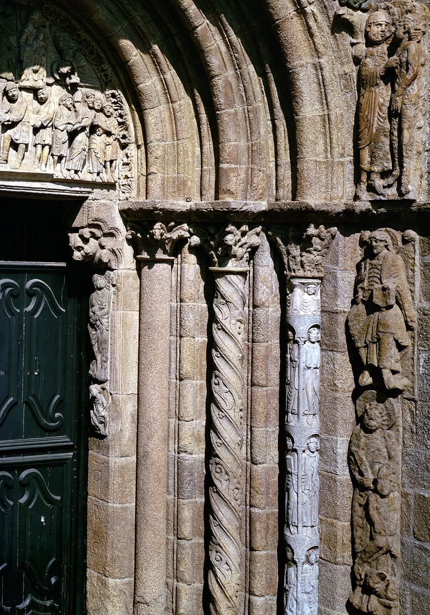 (dettaglio) del Portico de las Platerias con immagini dell