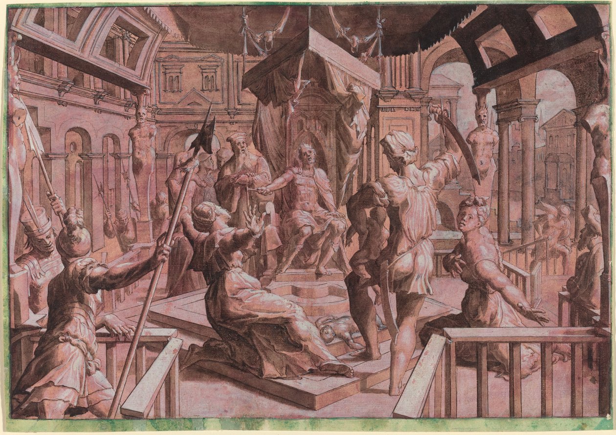 Il giudizio di Salomone da Master Of The Liechtenstein Adoration
