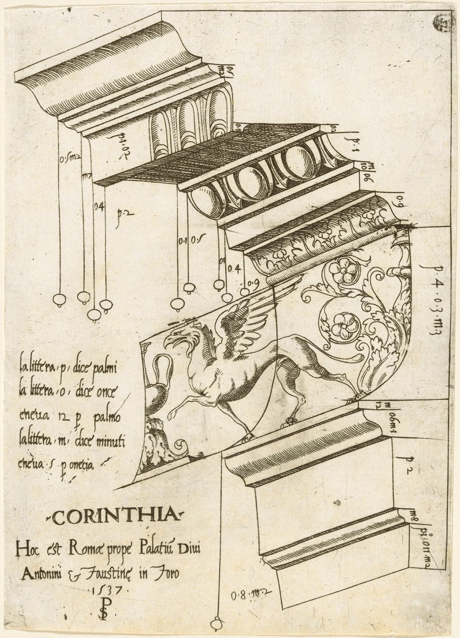 Entablatura dal Tempio di Antonino e Faustina, Roma da Master PS