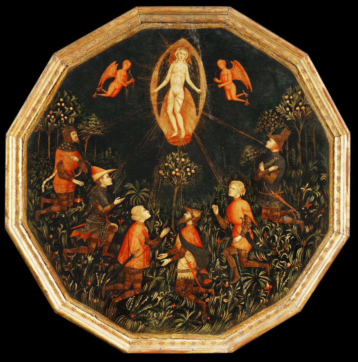 Il trionfo di Venere, venerata da sei amanti leggendari, prima metà del XV secolo ... da Master Taking of Tarento