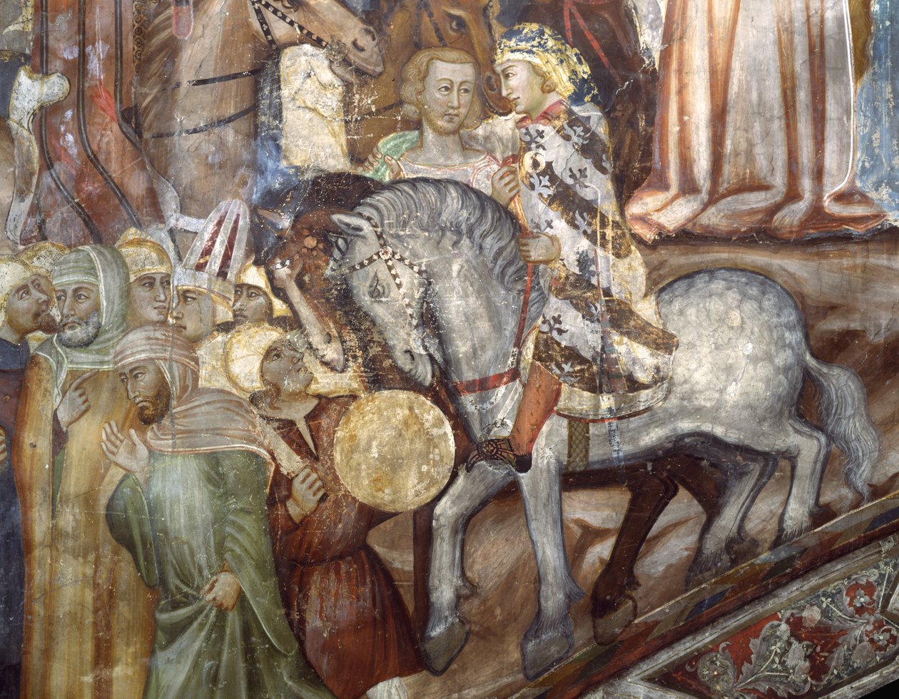 Dettaglio della Crocifissione da Master Trecentesco of Sacro Speco School