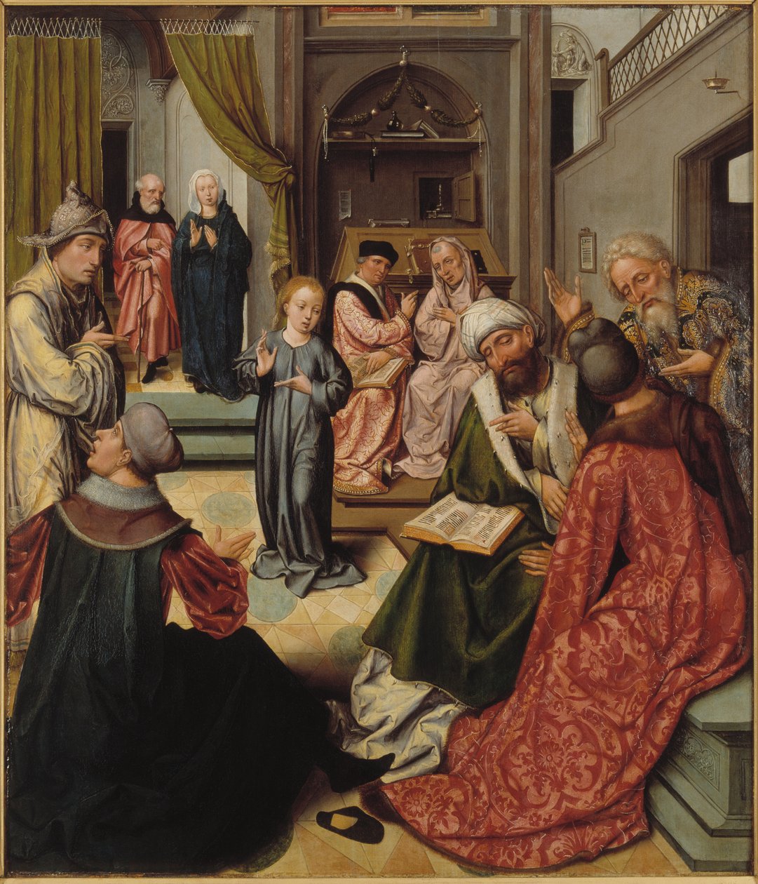 Cristo tra i dottori da Master of 1518.