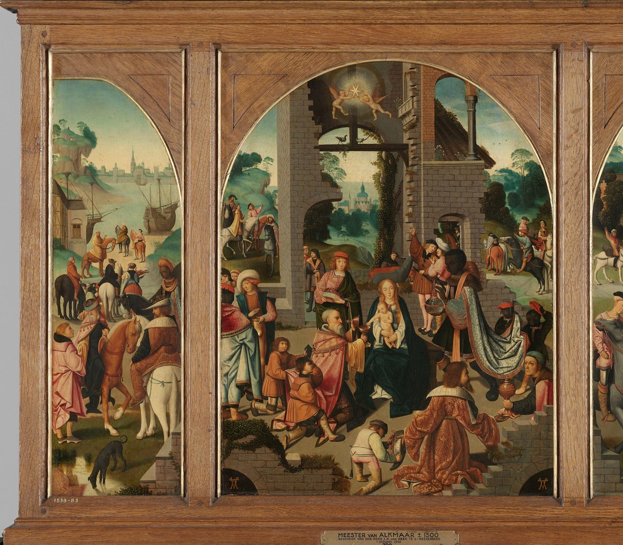 Trittico con Adorazione dei Magi, Sant
