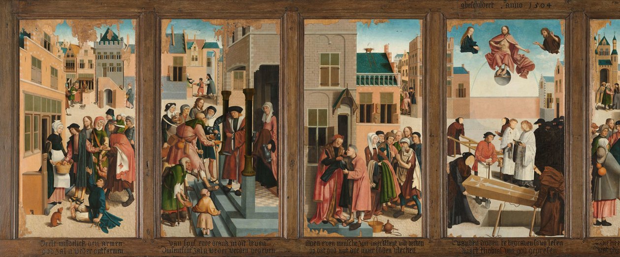 Le sette opere di misericordia da Master of Alkmaar