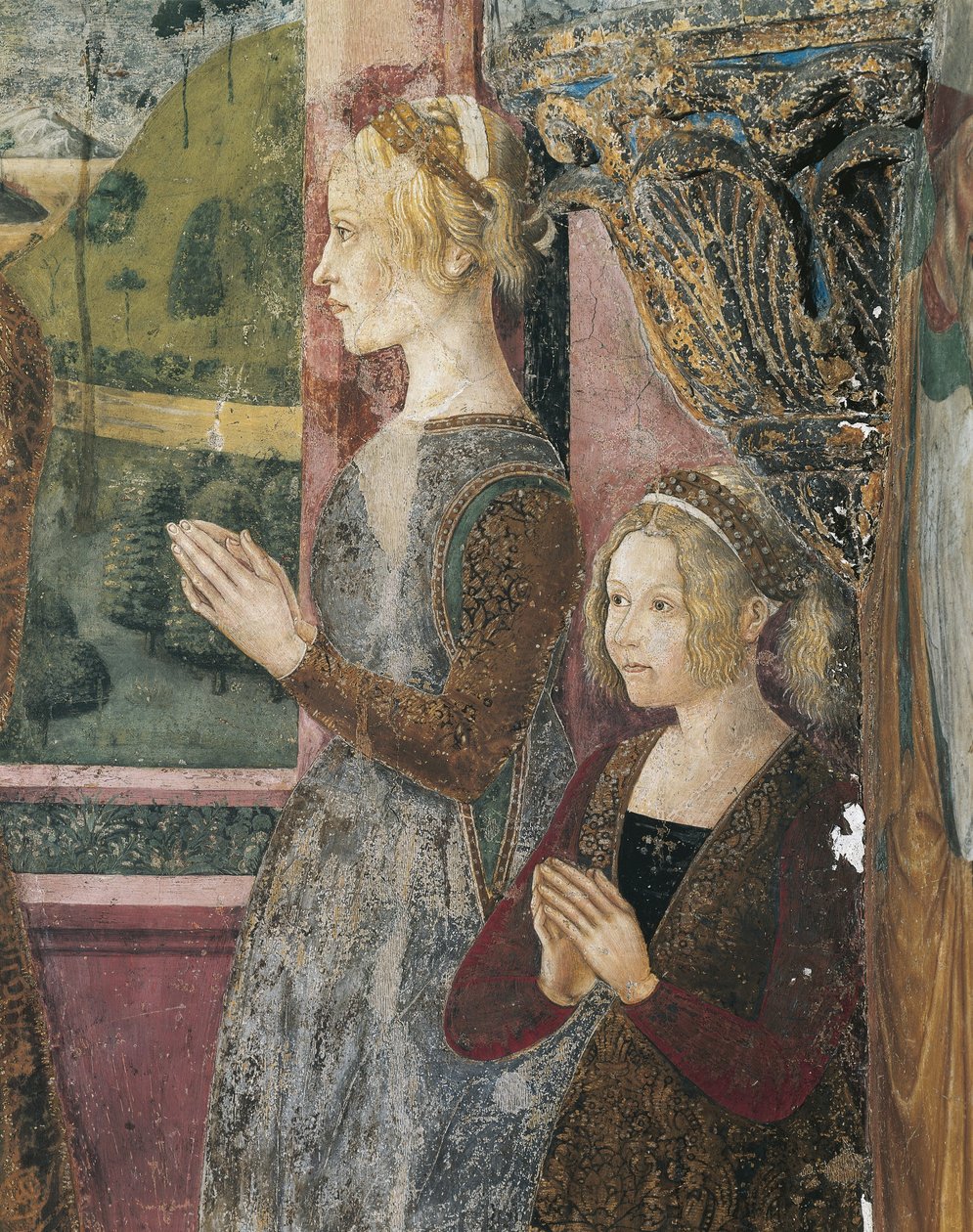 Affresco raffigurante Paleologo e Bernarda di Bosse da Master of Crea