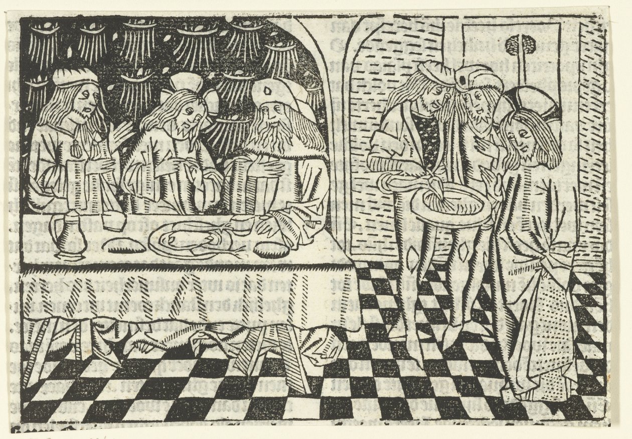 Cena dai Farisei da Master of Delft (attributed to)
