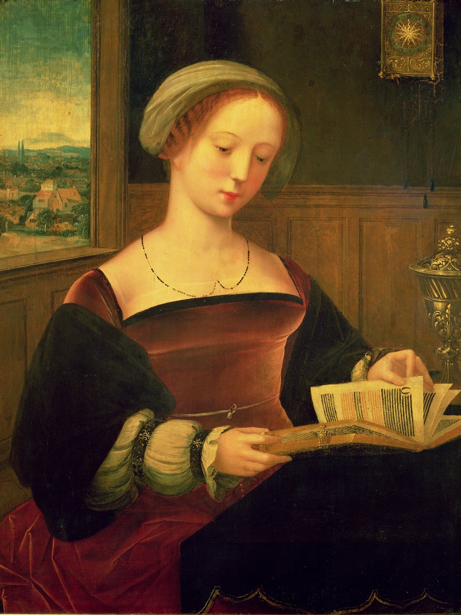 Maria Maddalena che legge da Master of Female Half Lengths