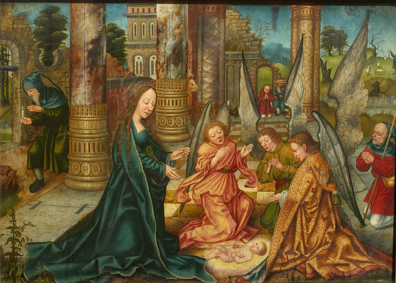 La Natività di Cristo, c. 1510 da Master of Frankfurt