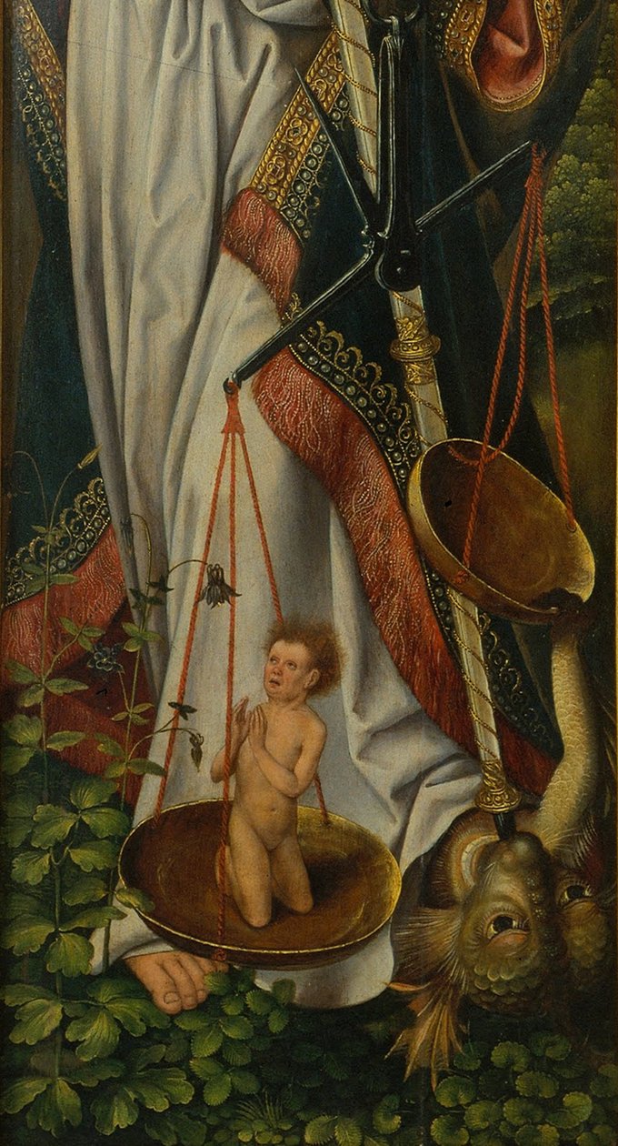 Trittico del Battesimo di Cristo (dettaglio) da Master of Frankfurt
