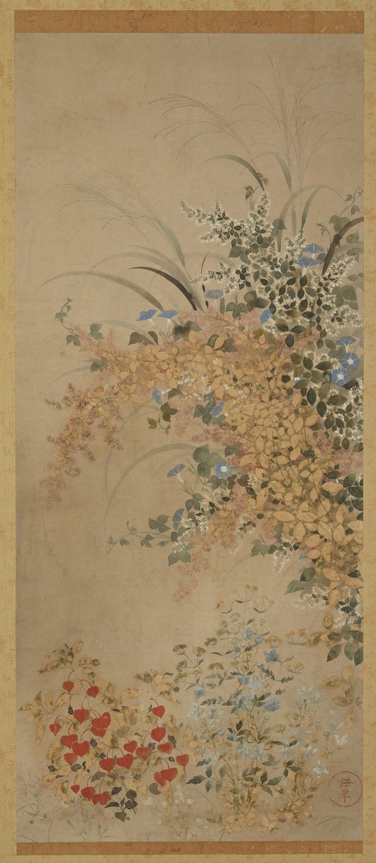 Fiori ed erbe, periodo Edo da Master of I nen Seal