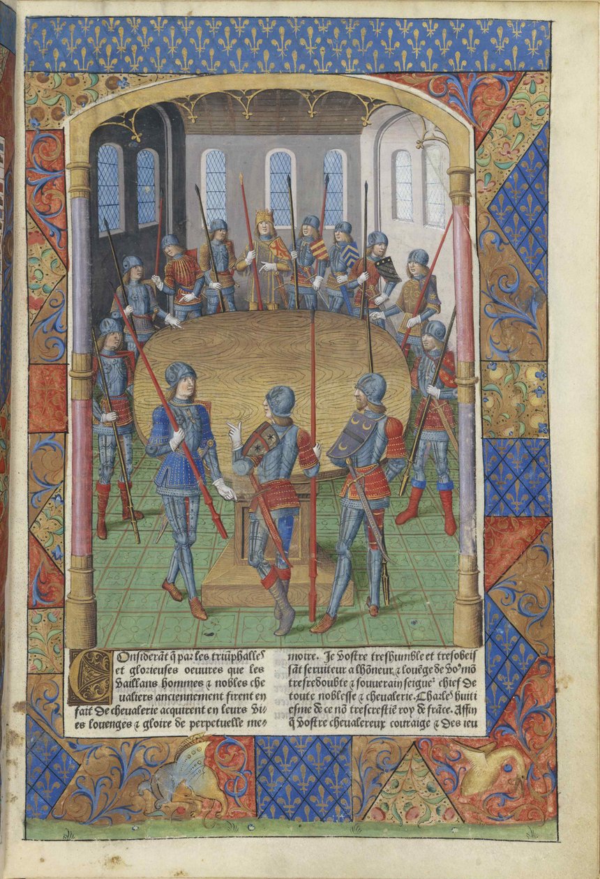 Lancillotto del Lago. Re Artù e i cavalieri della Tavola Rotonda, 1494 da Master of Jacques de Besançon
