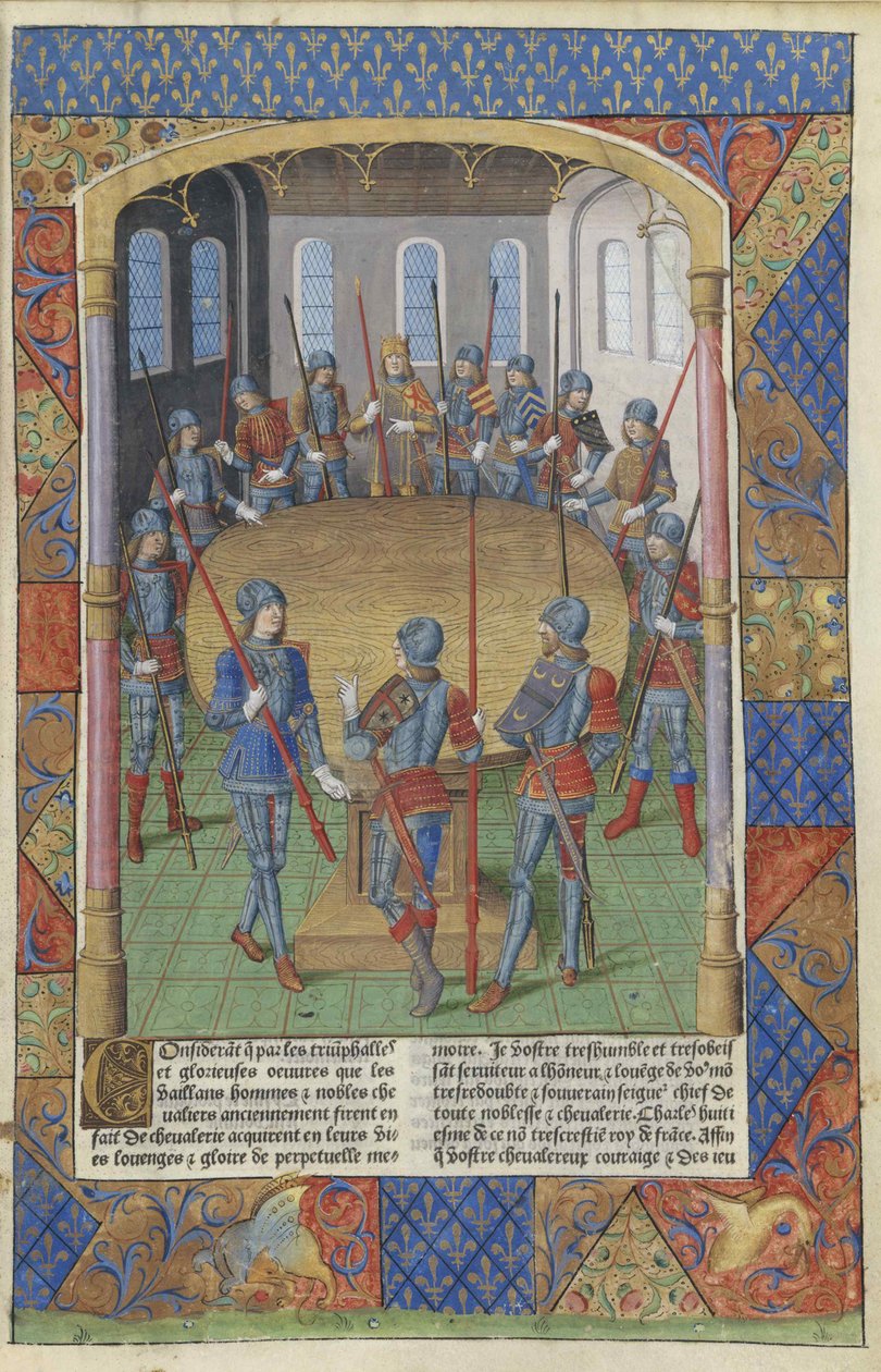 Lancillotto del Lago. Re Artù e i cavalieri della Tavola Rotonda, 1494 da Master of Jacques de Besançon