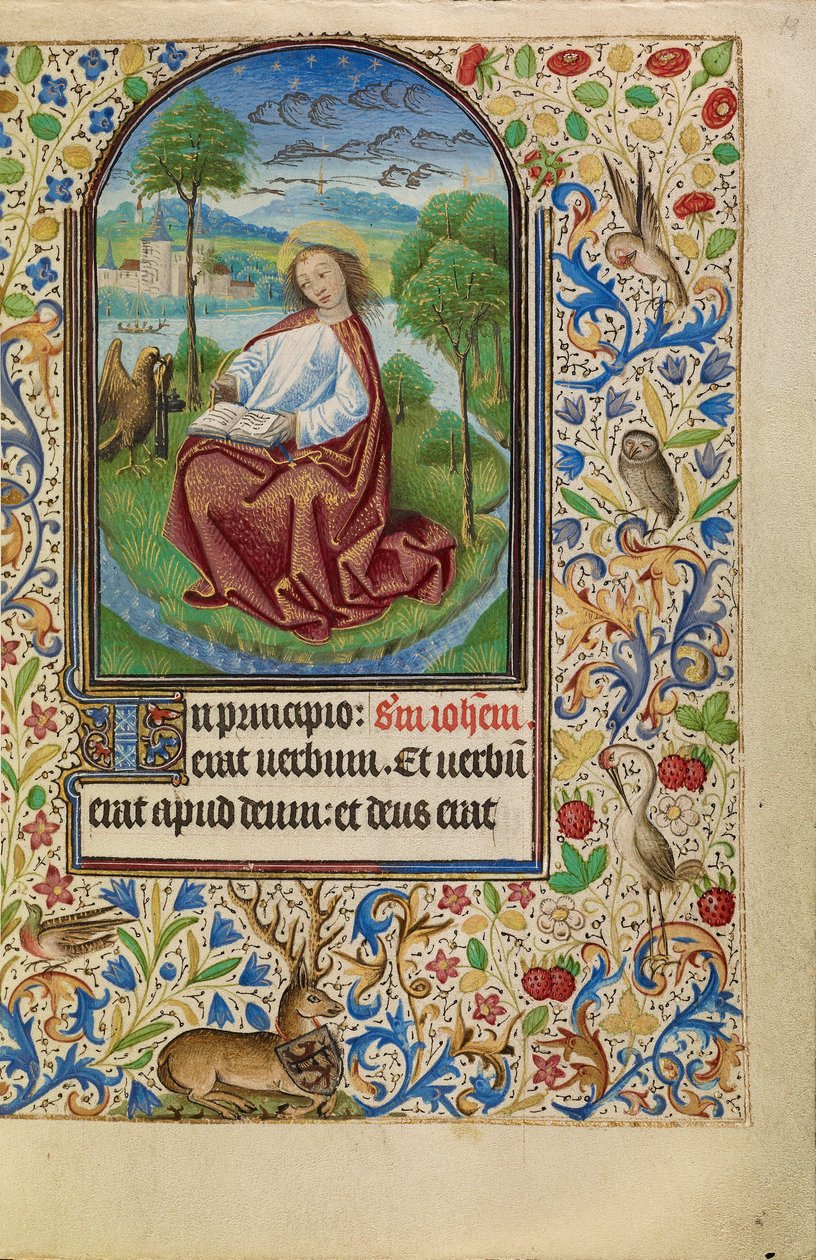 San Giovanni a Patmos da Master of Jacques of Luxembourg
