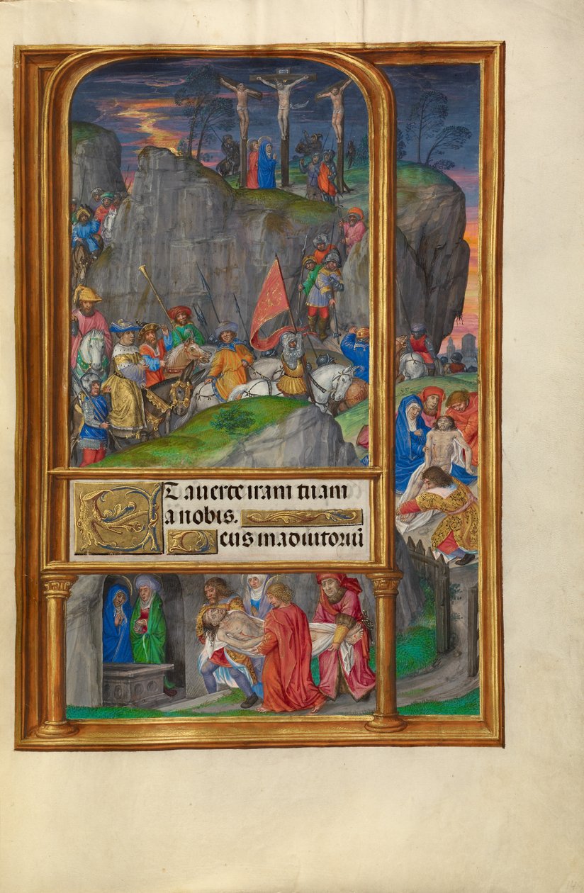 La crocifissione da Master of James IV of Scotland