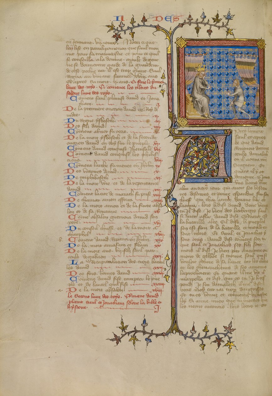 Saul prima di Samuele da Master of Jean de Mandeville