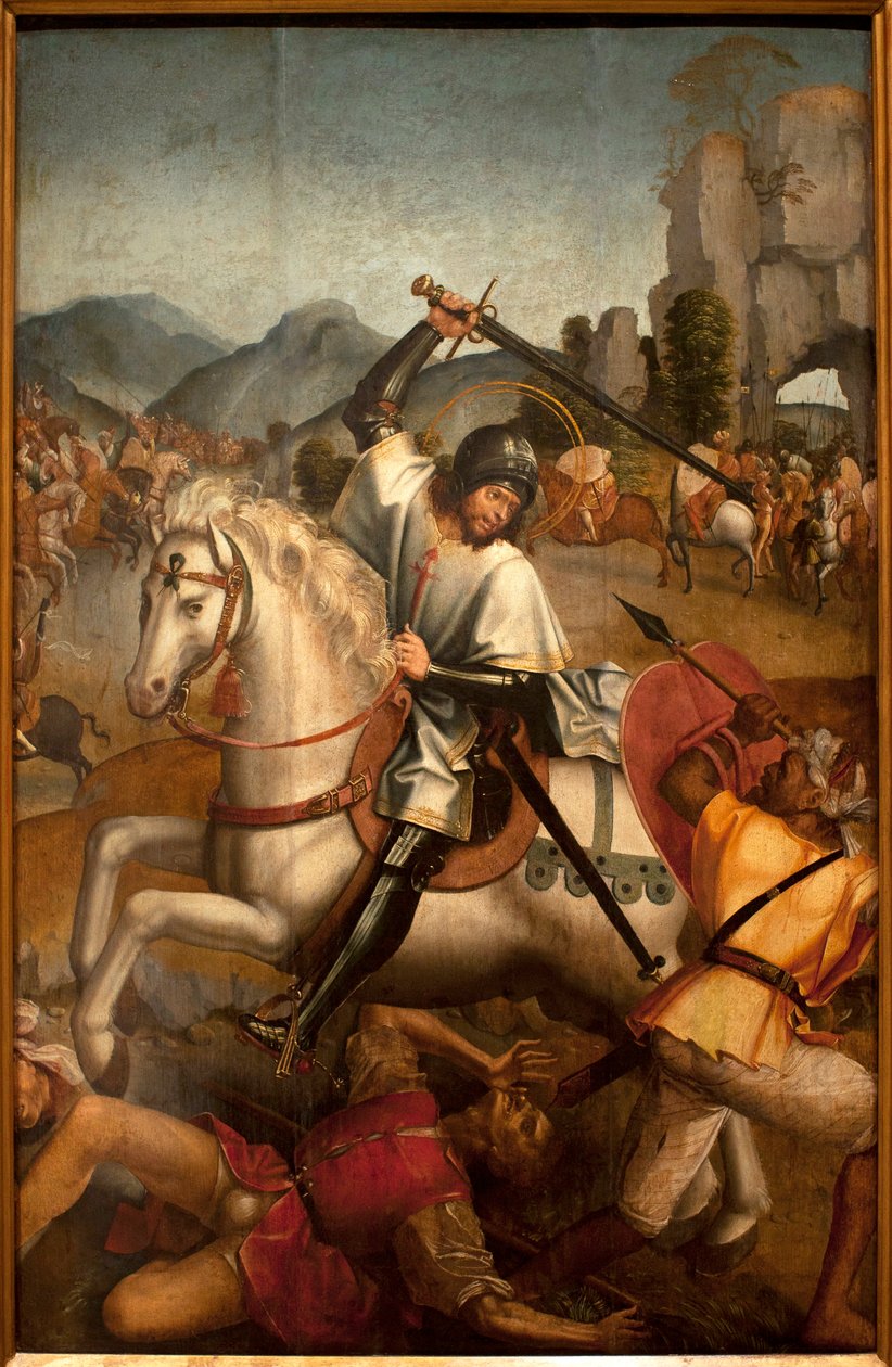 San Giacomo combatte i mori da Master of Lourinha