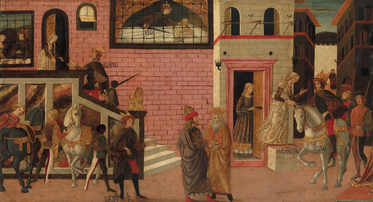 Lo Stupro di Lucrezia, fine XV-inizio XVI secolo da Master of Marradi