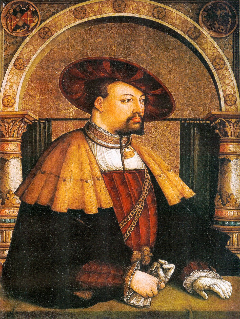 Tedesco: Ritratto di Eitelfriedrich III von Zollern Ritratto di Eitelfriedrich III von Zollern (1561) da Master of Messkirch